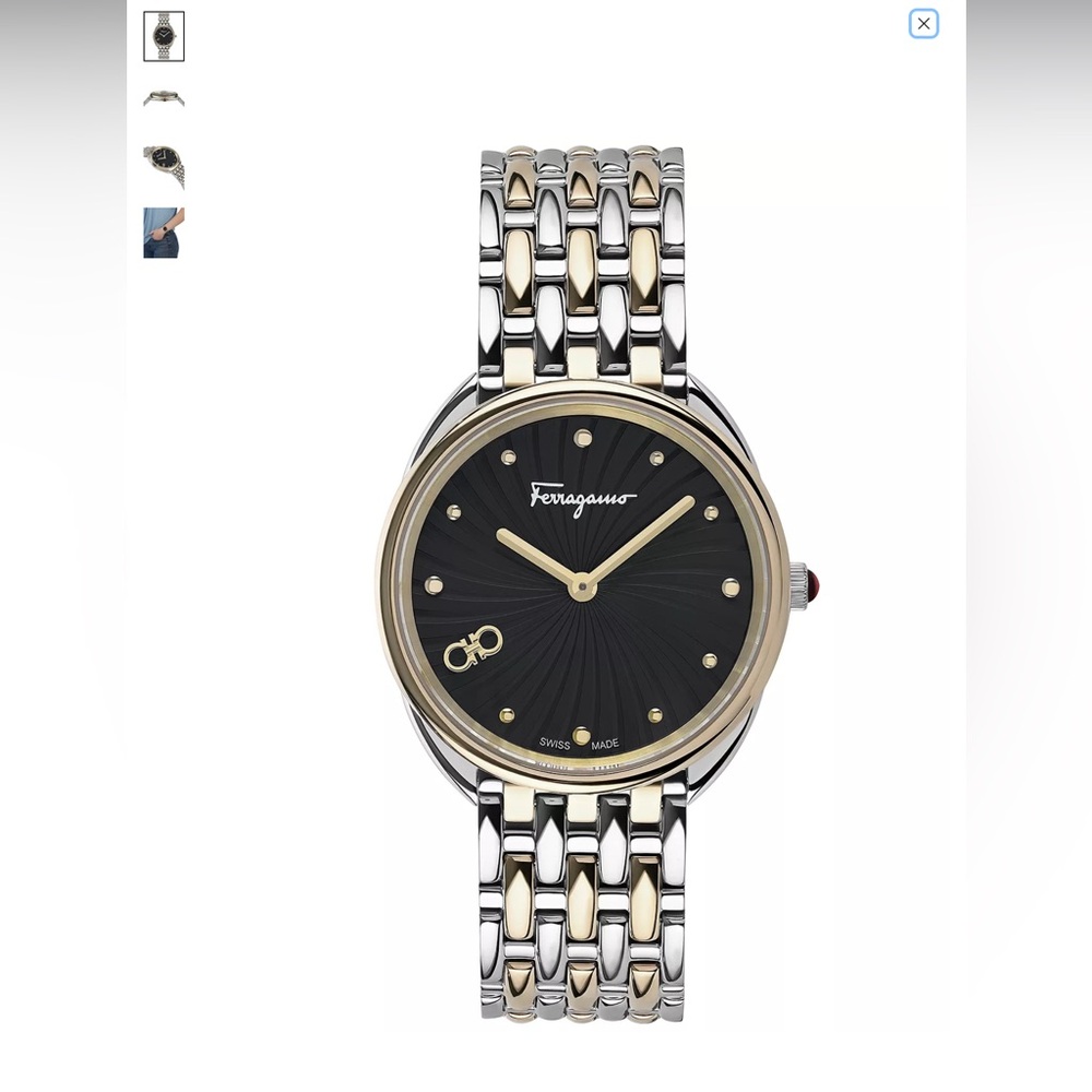 FERRAGAMO Women’s Swiss Cuir Bracelet Watch. 34mm